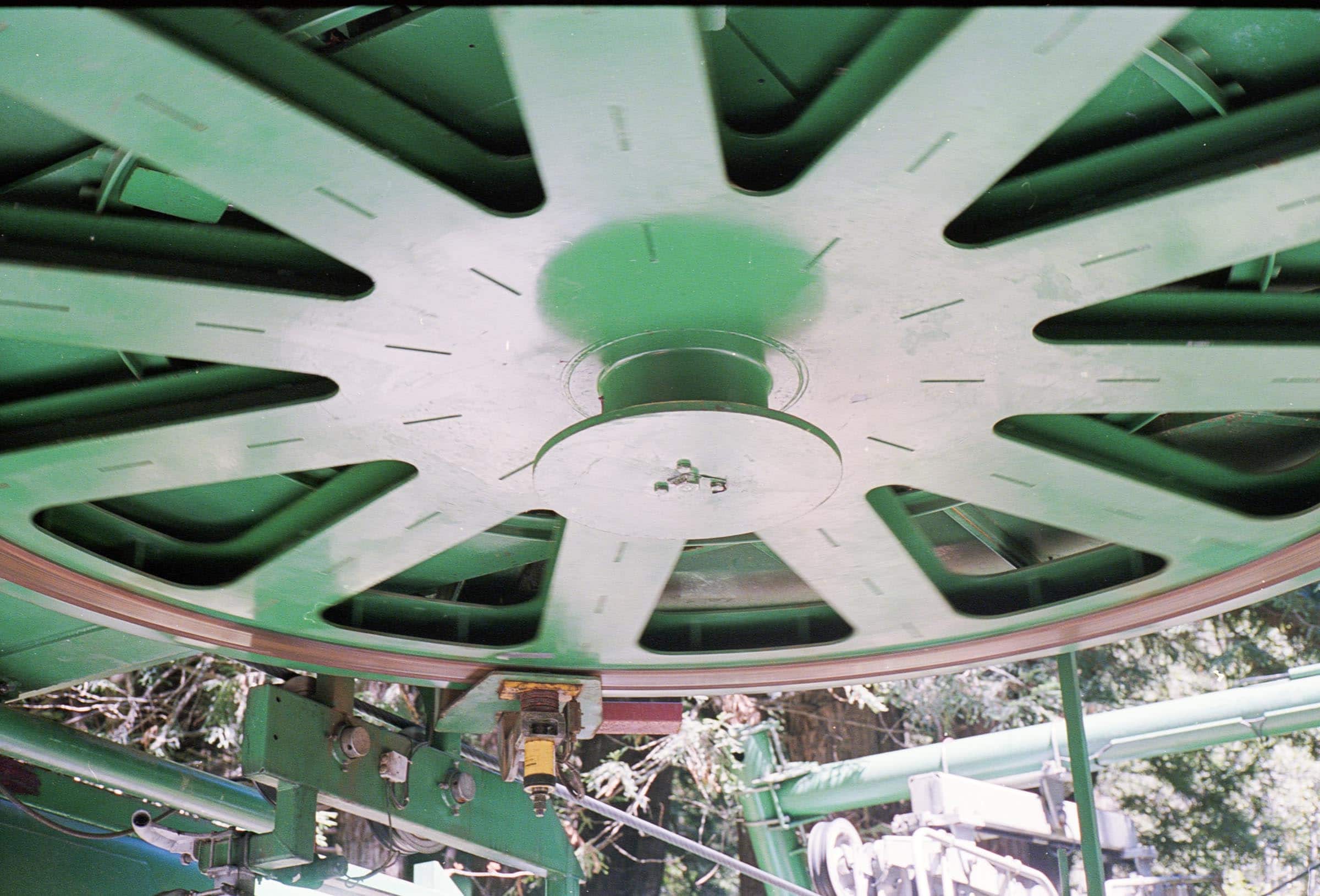 Gondola mechanism at the Trees of Mystery attraction in crescent city CA