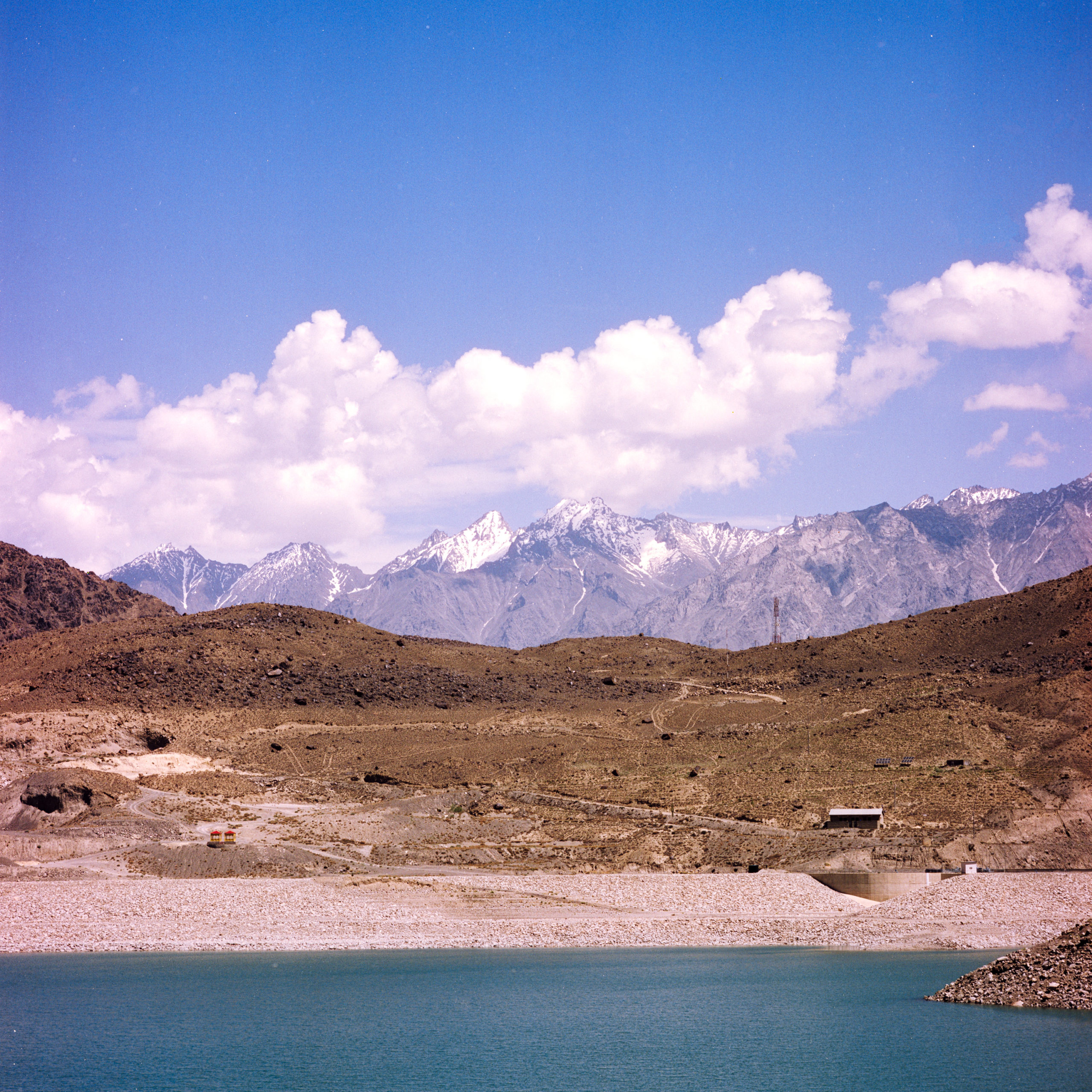 Satpara Lake on a Sunny day